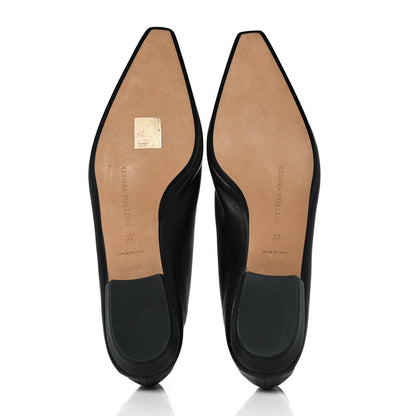 Bottega Veneta Nappa Almond Flats 37 Black 5 of 8