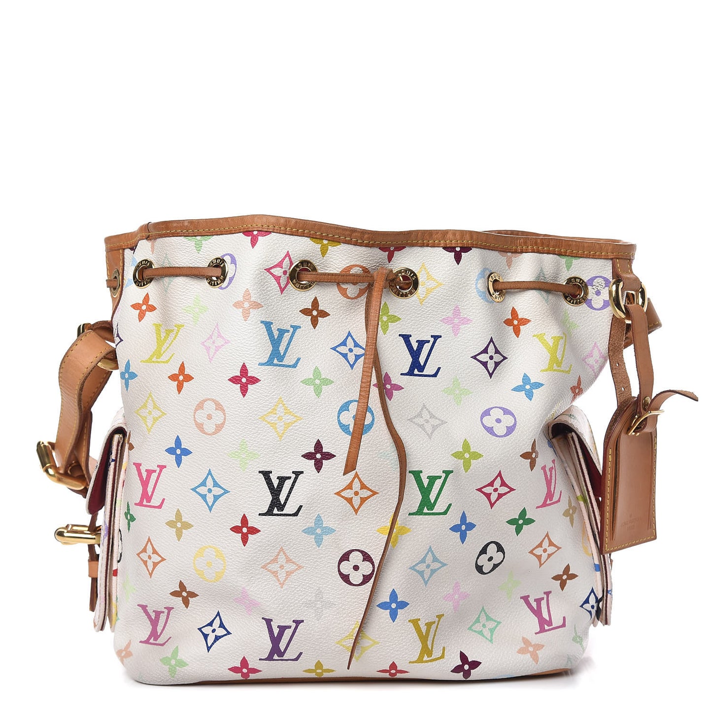 Monogram Multicolor Petit Noe White