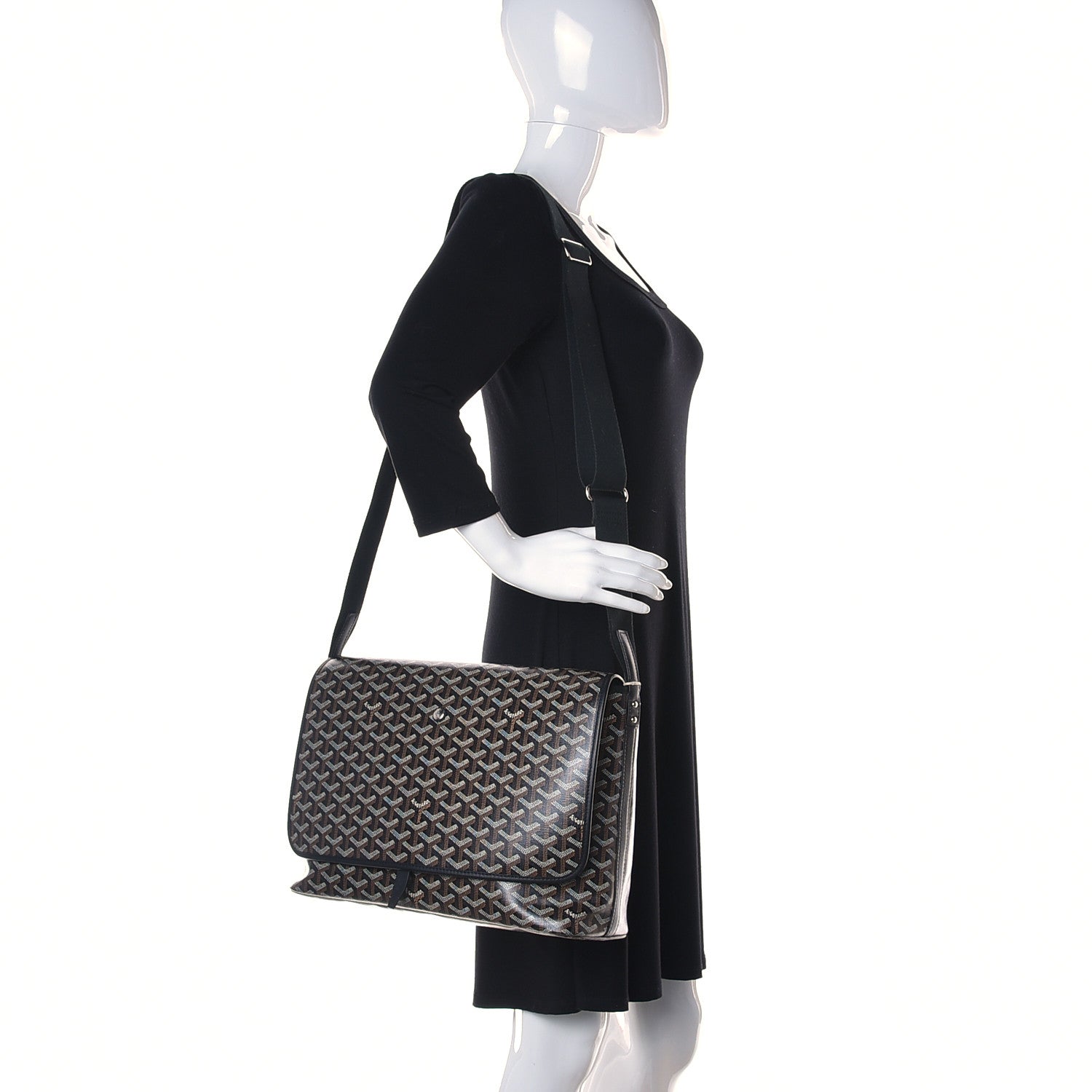 Goyard Goyardine Capetien Messenger Bag Black 2 of 11