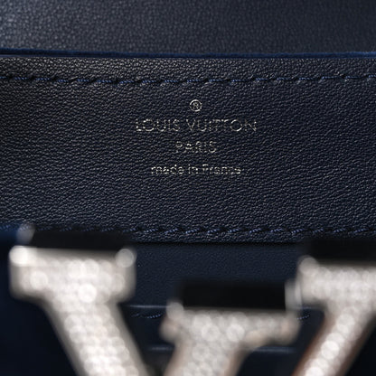 Louis Vuitton Velvet Crystal Capucines Mini Midnight Blue 6 of 10