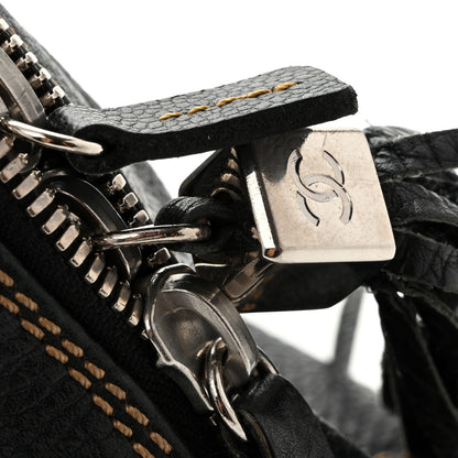 Chanel Calfskin Large Tassel Bowler Black 14 of 18