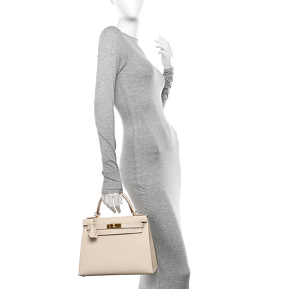 Hermes Epsom Kelly Sellier 28 Craie 2 of 12