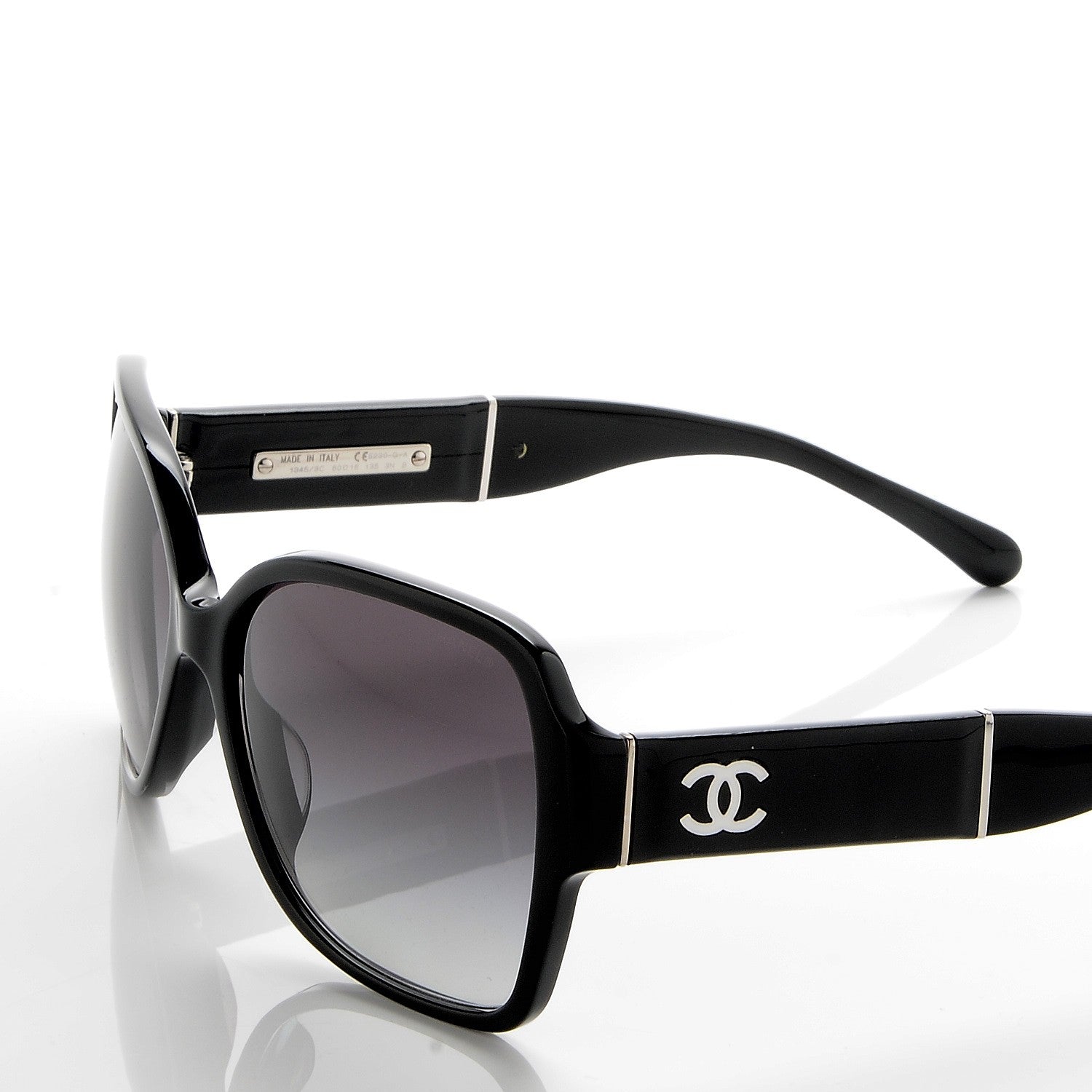 Chanel Acetate Square Summer CC Sunglasses 5230-Q-A Black 5 of 9