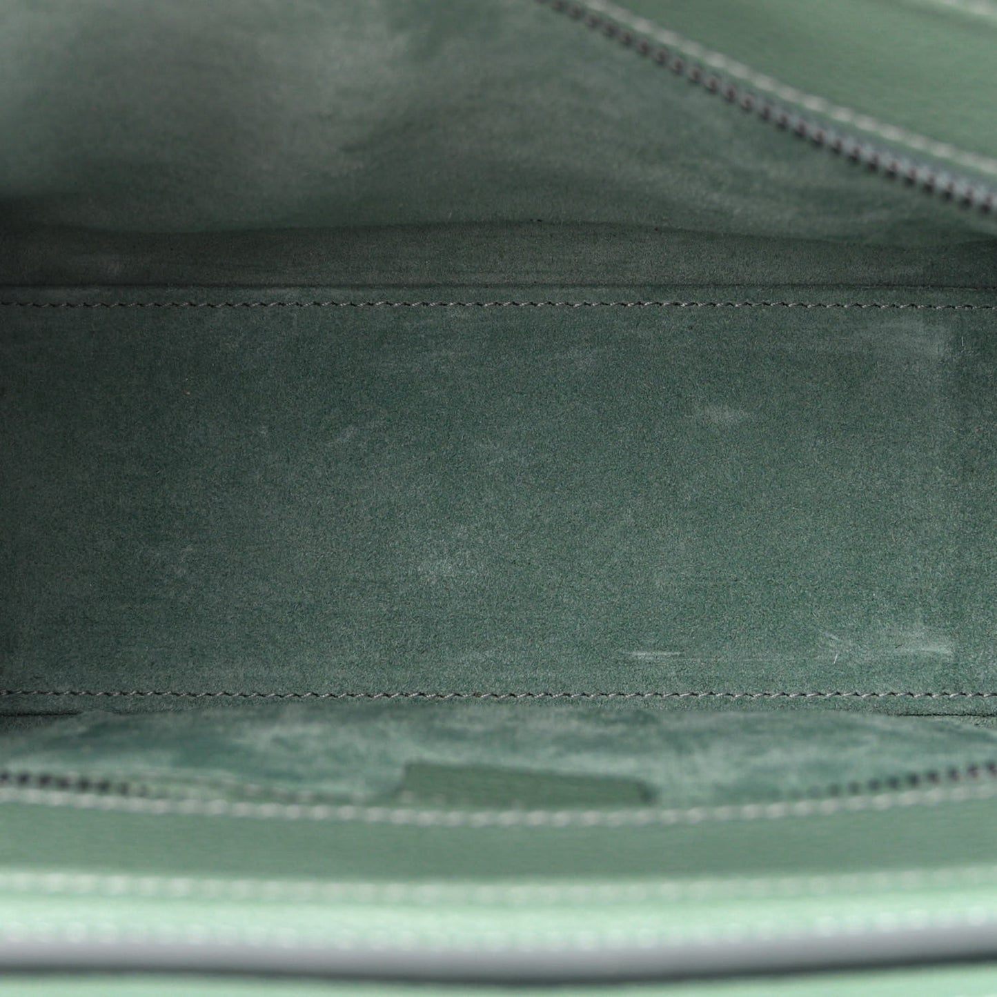 Drummed Calfskin Nano Luggage Celadon