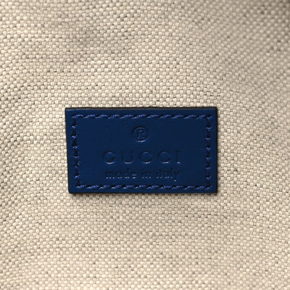 Gucci Calfskin GG Tennis Embossed Pocket Belt Bag Blue 6 of 10