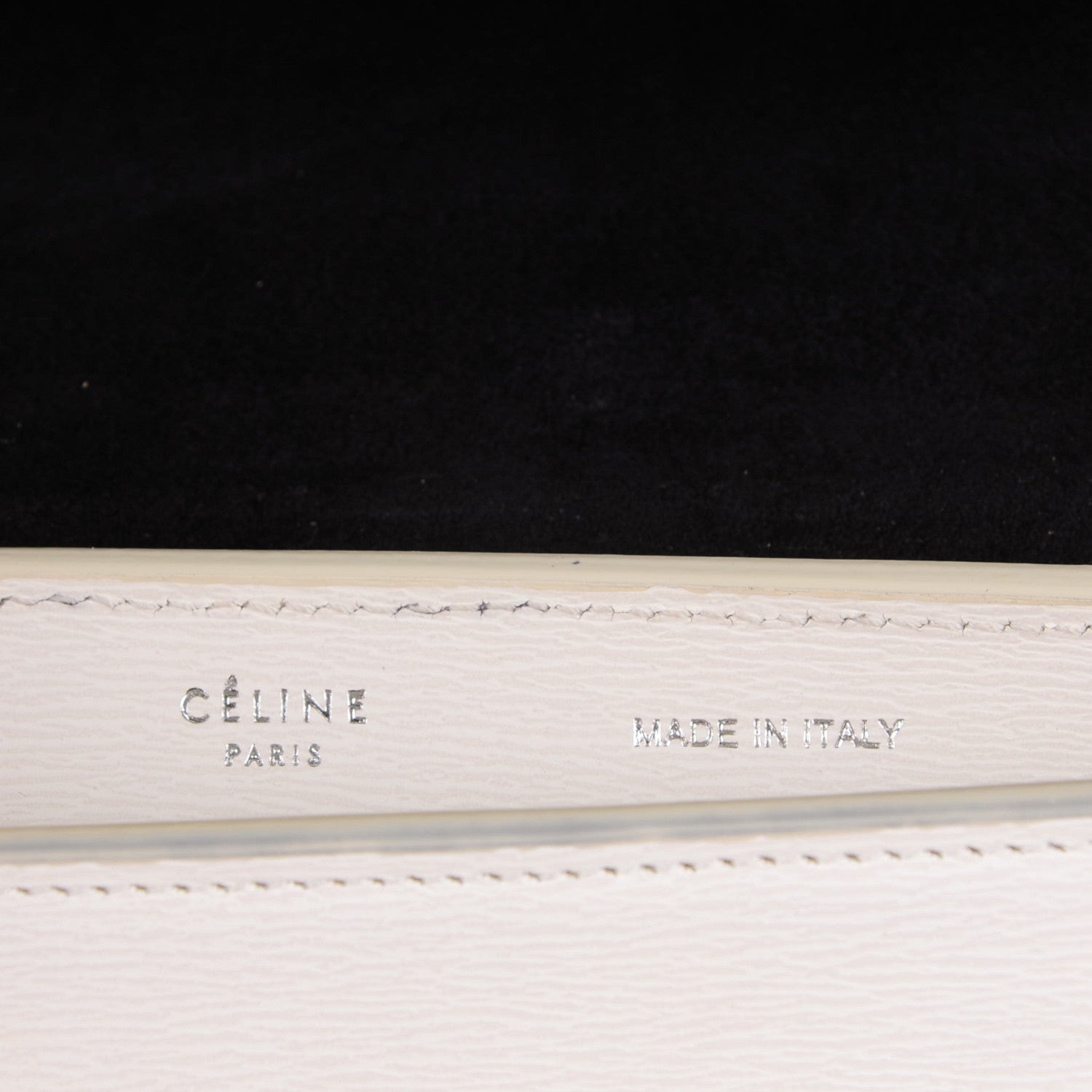 Celine Liege Calfskin Small Trapeze White 5 of 7