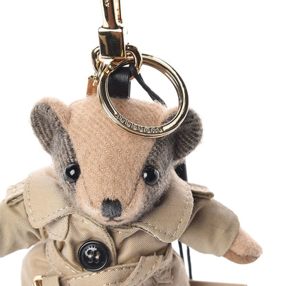 Burberry Cashmere Thomas Trench Teddy Bear Keychain Charm Camel 3 of 3