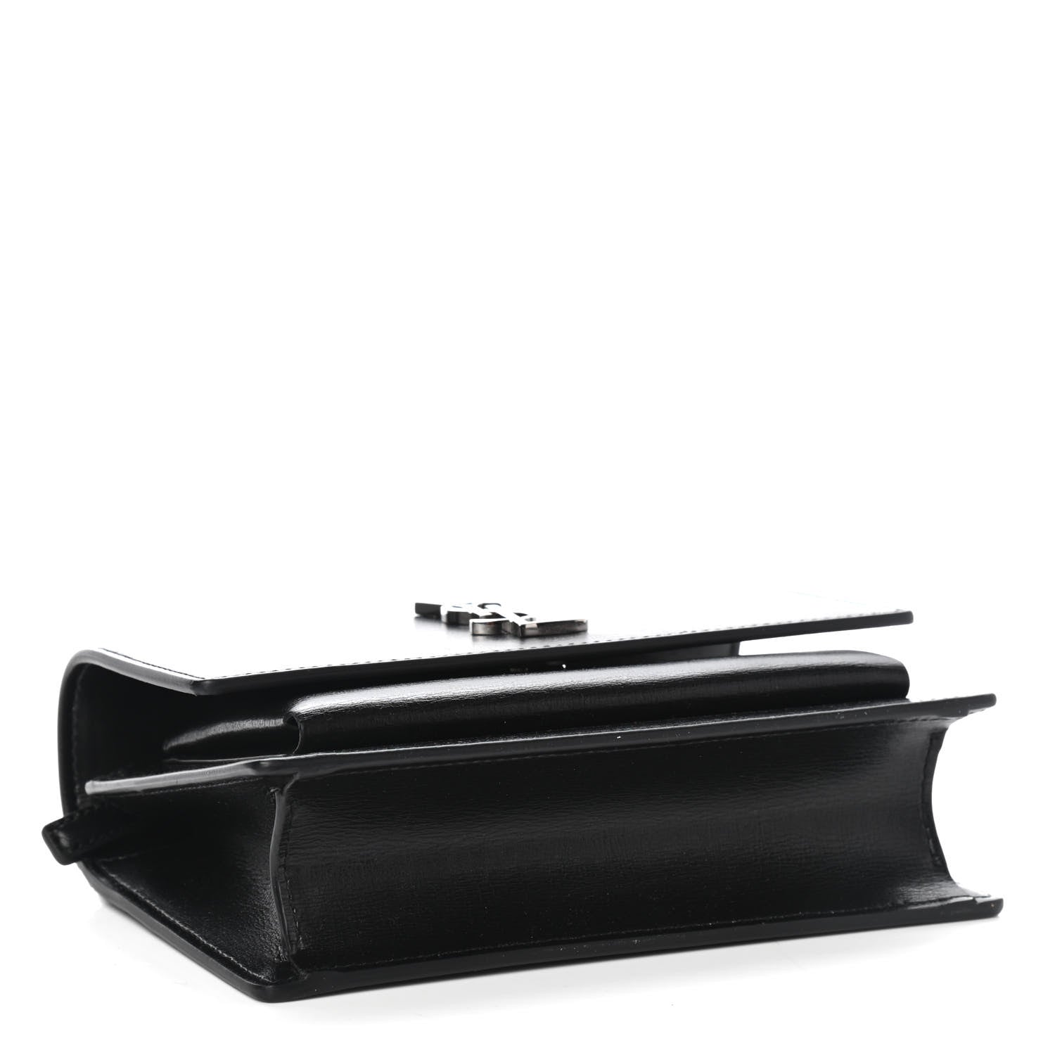 Saint Laurent Calfskin Monogram Sunset Chain Wallet Black 3 of 9