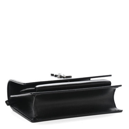 Saint Laurent Calfskin Monogram Sunset Chain Wallet Black 3 of 9
