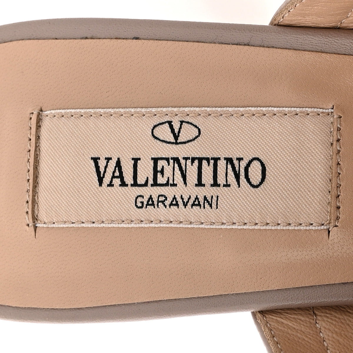 Valentino Garavani Calfskin Nappa Rockstud Ankle Strap 100mm Pumps 37 Poudre 8 of 11