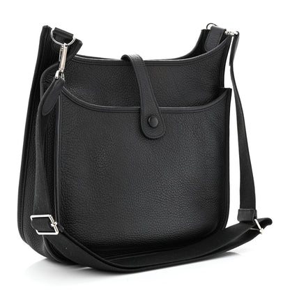 Hermes Taurillon Clemence Evelyne III GM Black 3 of 10