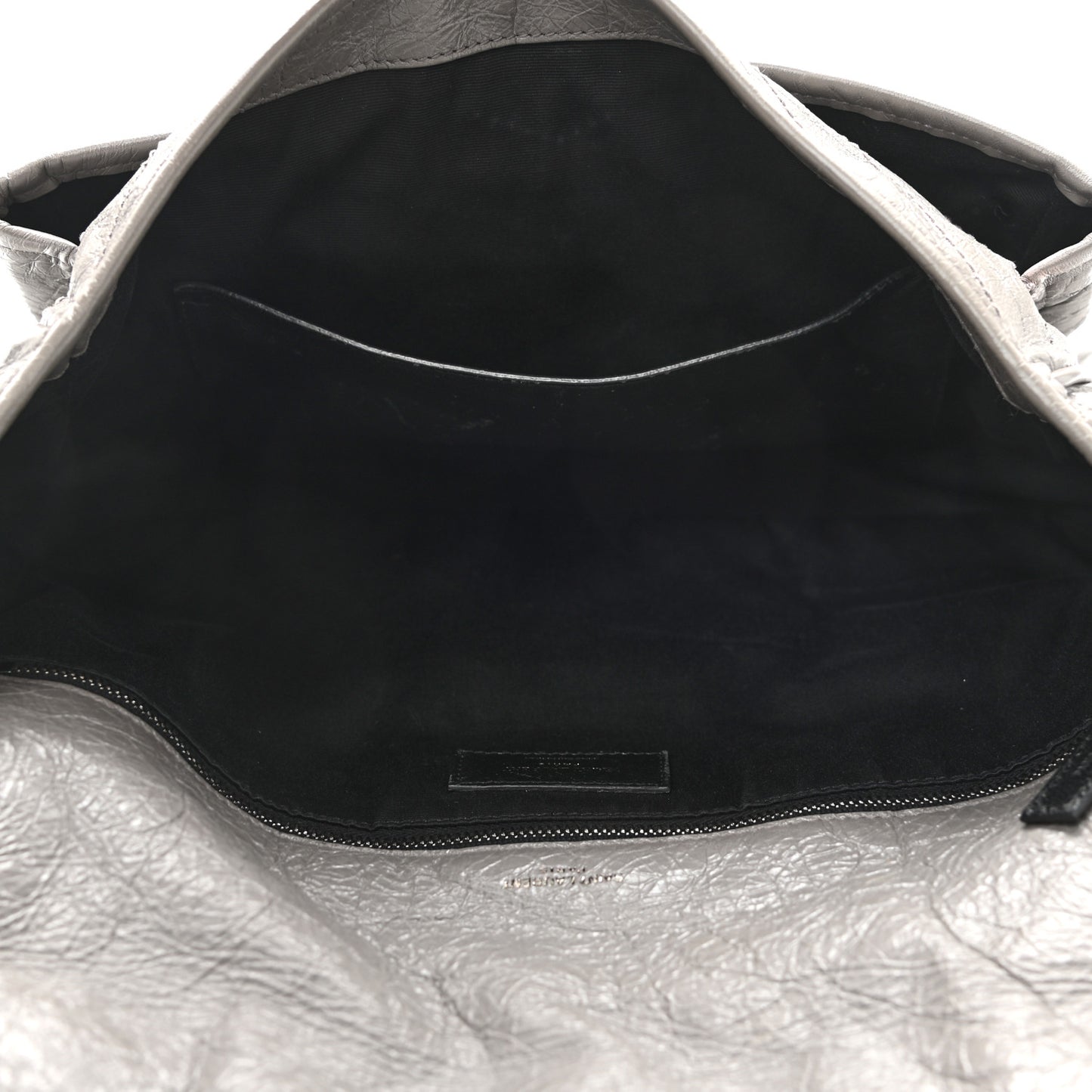 Crinkled Calfskin Matelasse Monogram Large Niki Chain Satchel Fog