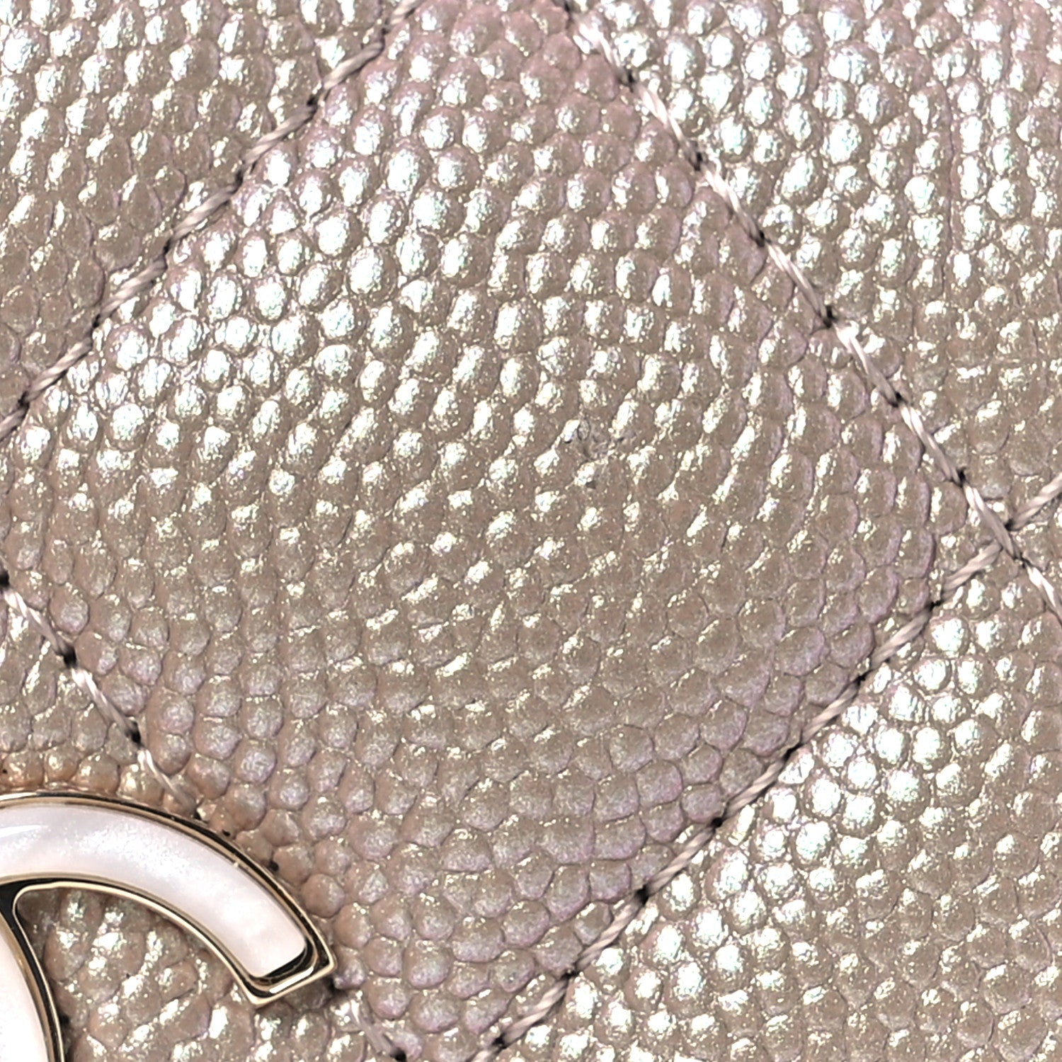 Chanel Iridescent Caviar Quilted Small Flap Wallet Beige 13 of 13