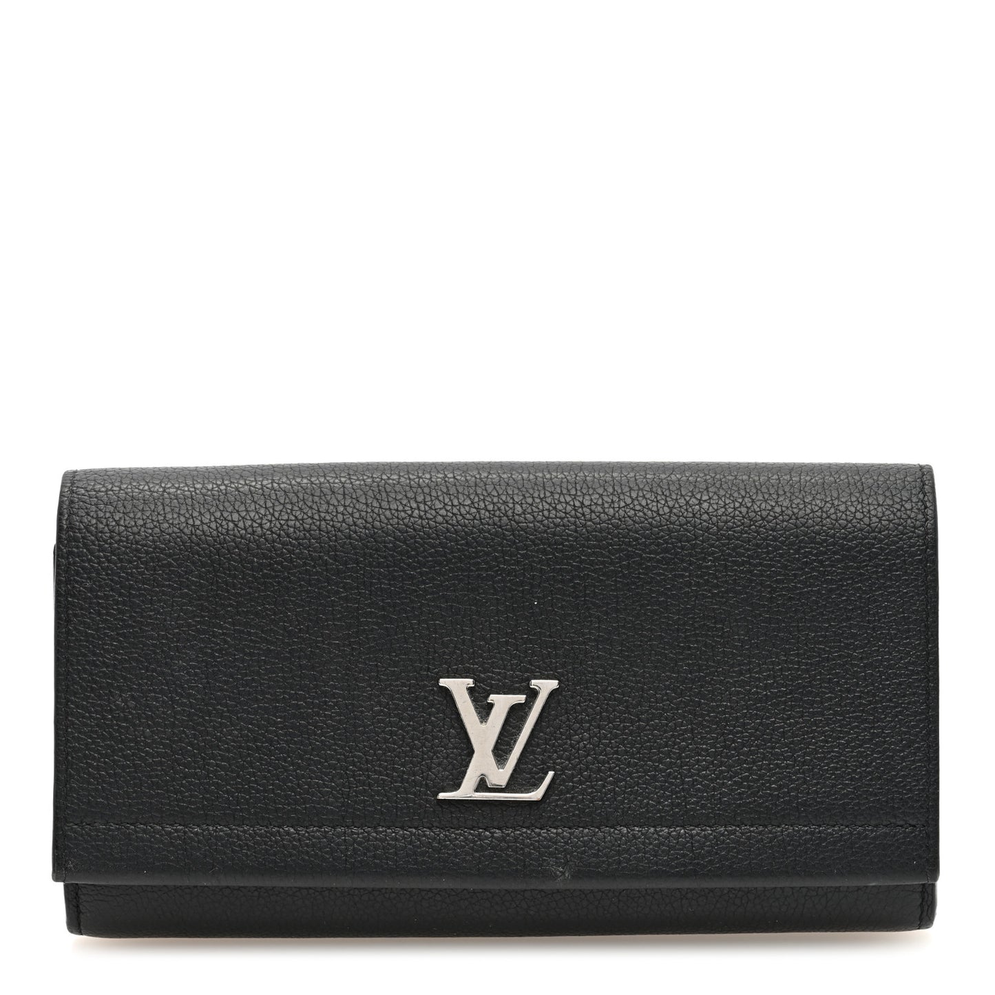 Calfskin Lockme II Wallet Black