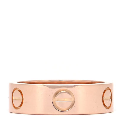 Cartier 18K Pink Gold 5.5mm LOVE Ring 51 5.75 1 of 4