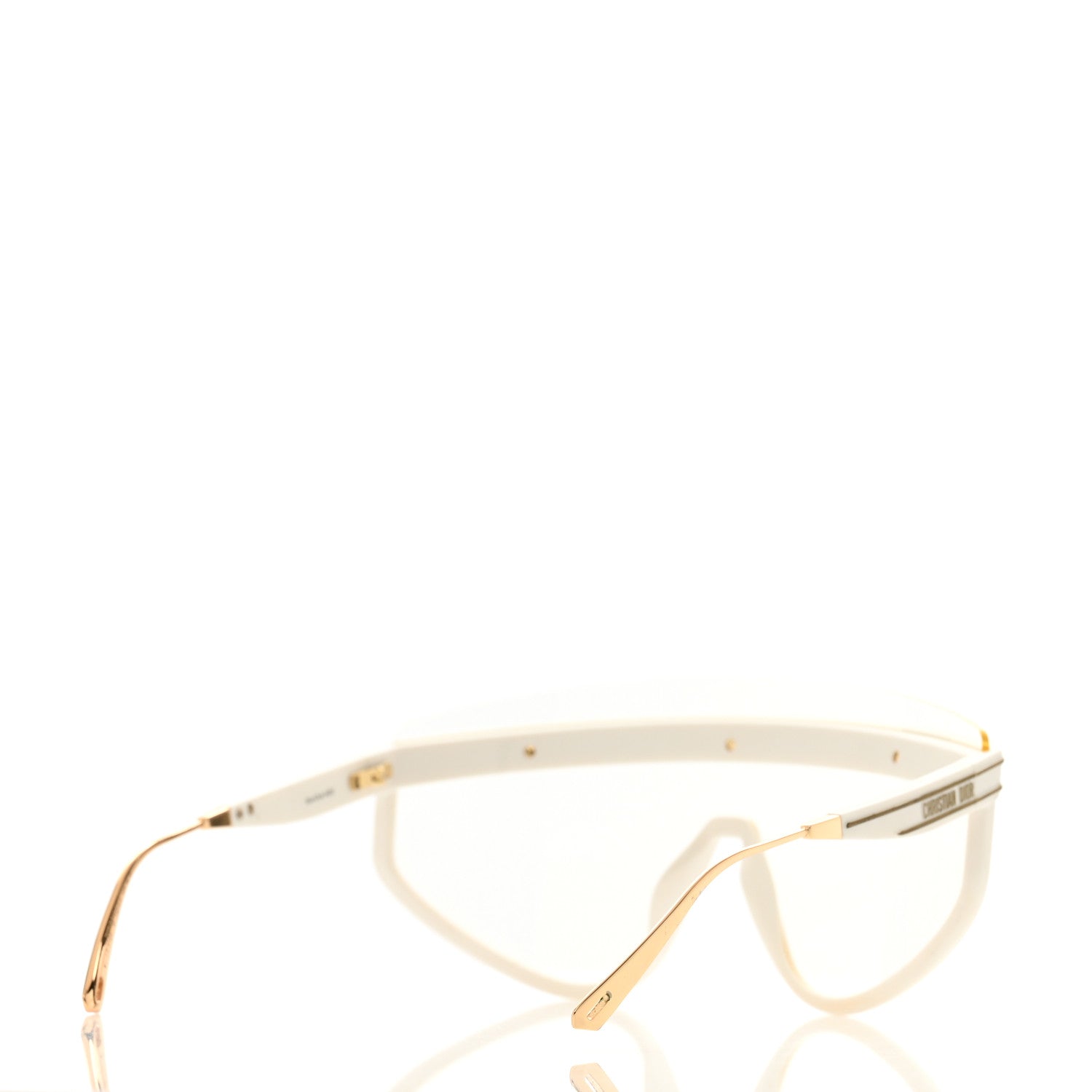 Christian Dior Acetate Mask DiorClub M2U Sunglasses Translucent Ivory 4 of 7