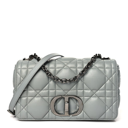 Christian Dior Calfskin Macrocannage Medium Caro Bag Iron Grey 1 of 10