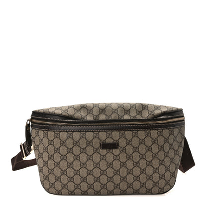Gucci GG Supreme Monogram Belt Bag Dark Brown 1 of 10