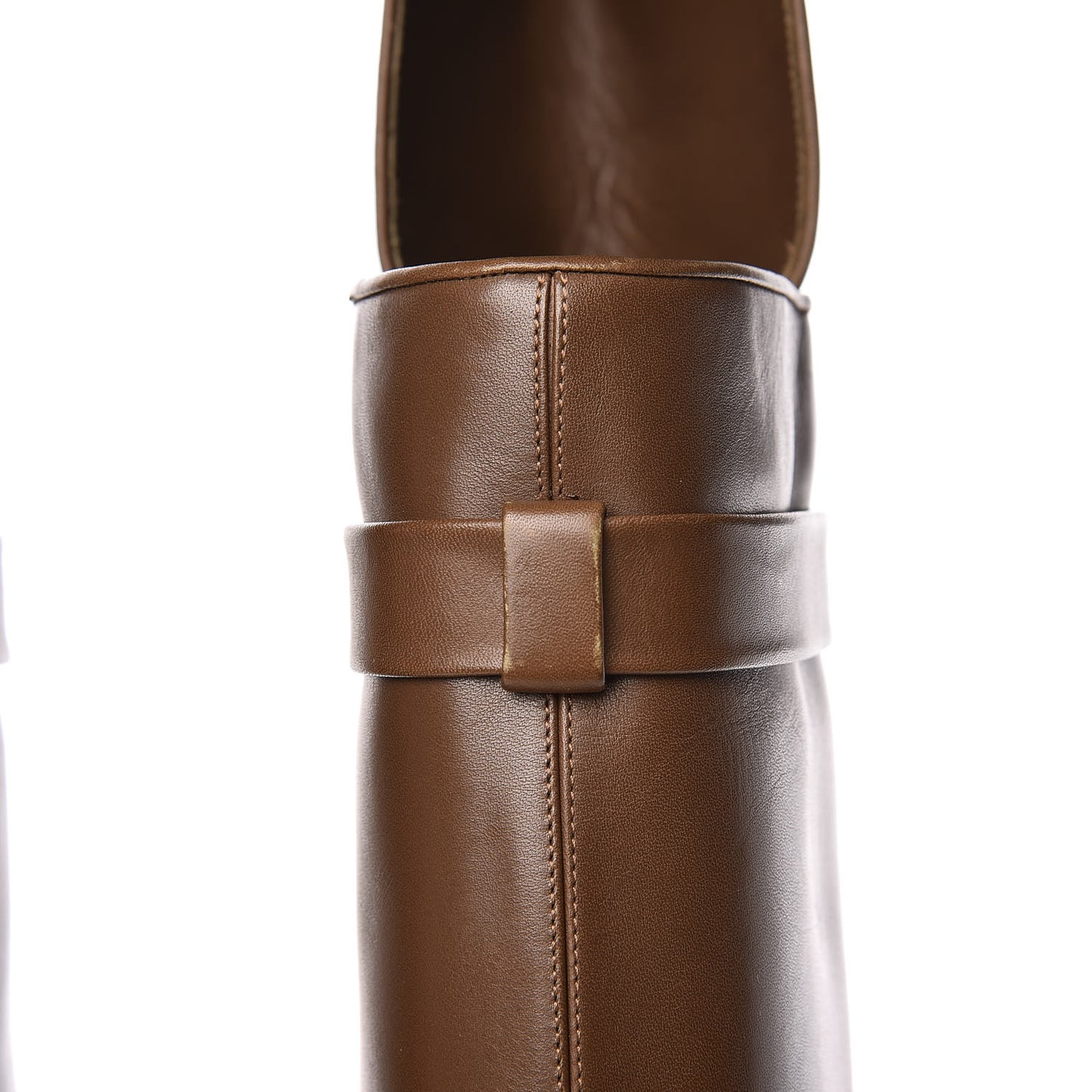 Calfskin Shark Look Over The Knee Boots 37 Kaky