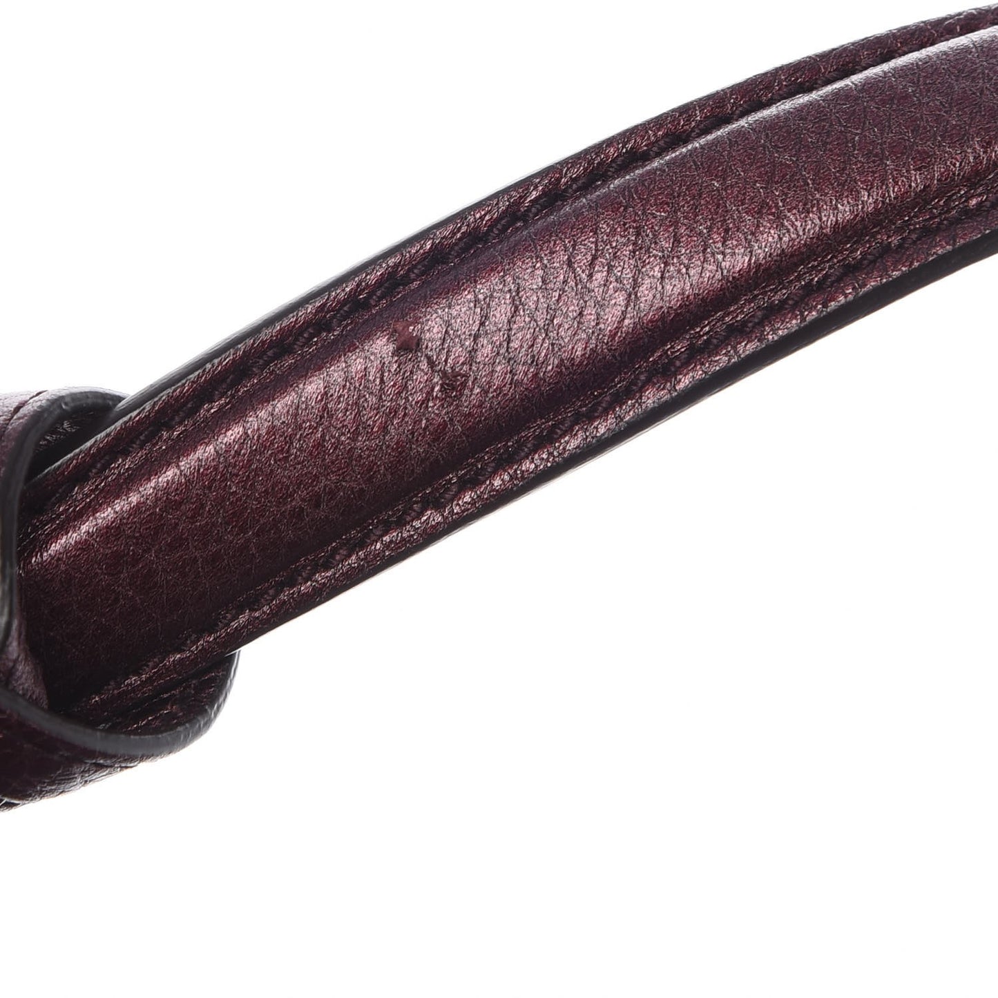 Metallic Cellarius Calfskin Medium Soho Shoulder Bag Classic Burgundy