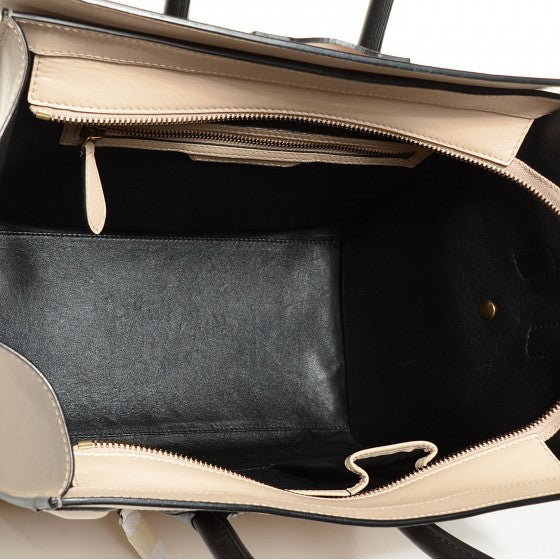 Satin Calfskin Mini Luggage Sand