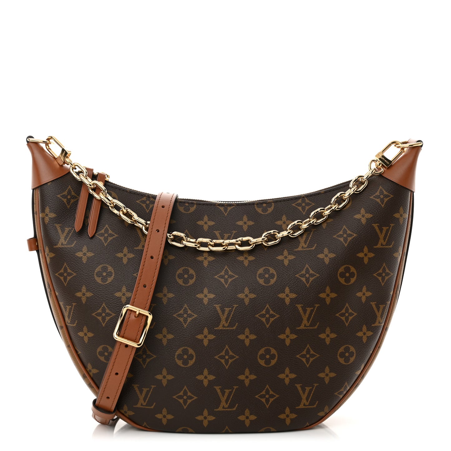 Reverse Monogram Loop Hobo