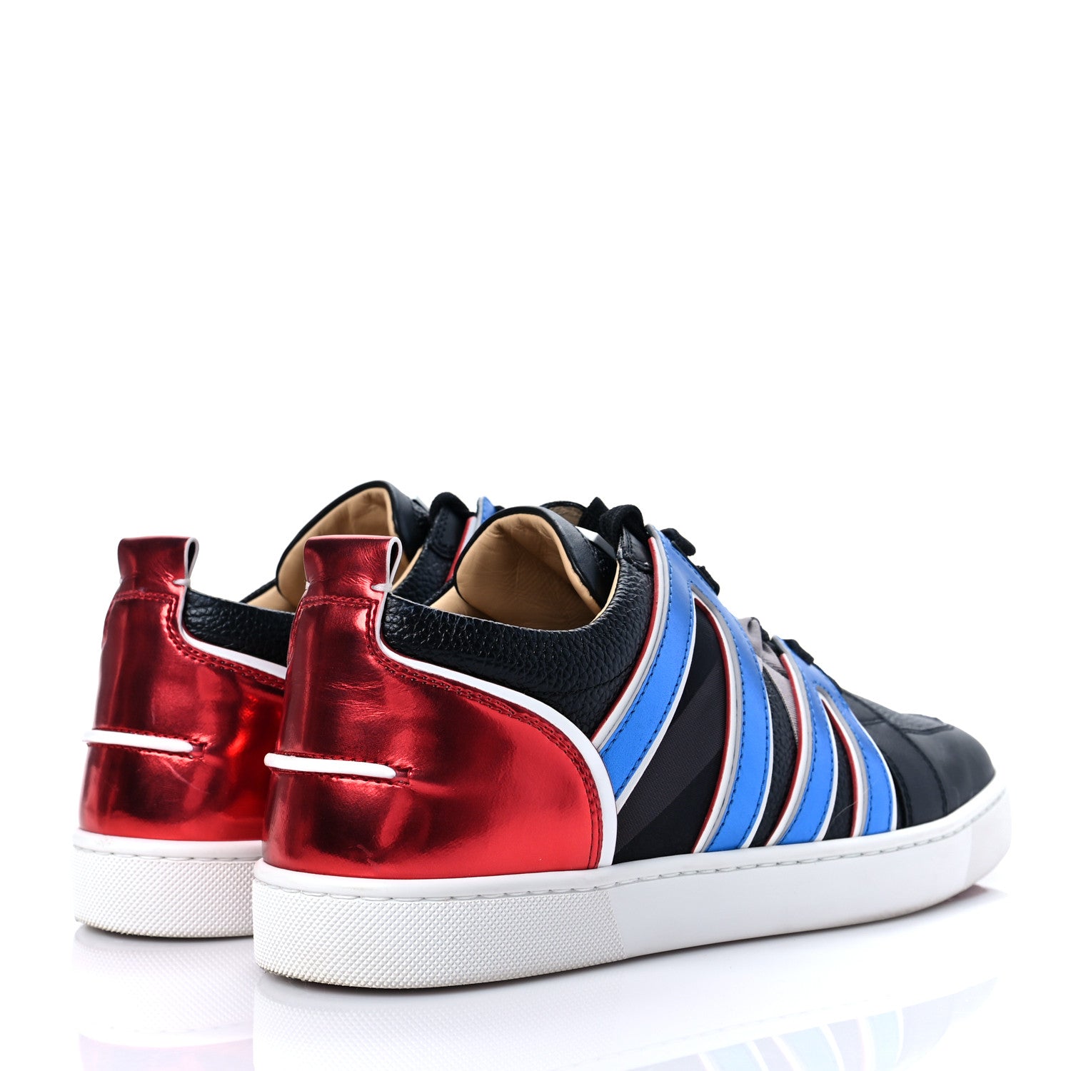 Christian Louboutin Grained Calfskin Mens Vida Viva Sneakers 41