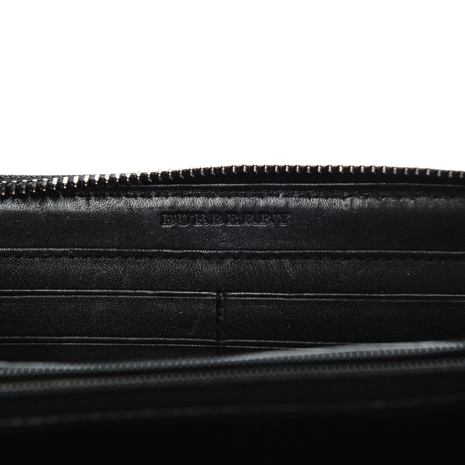 Burberry Supernova Check Large Ziggy Zip Around Wallet Black 6 of 11