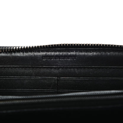 Burberry Supernova Check Large Ziggy Zip Around Wallet Black 6 of 11