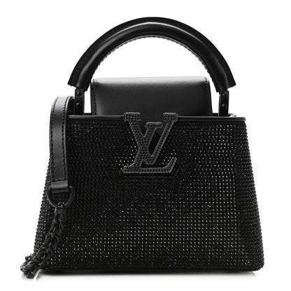 Louis Vuitton Swarovski Calfskin Capucines Mini Black 1 of 10
