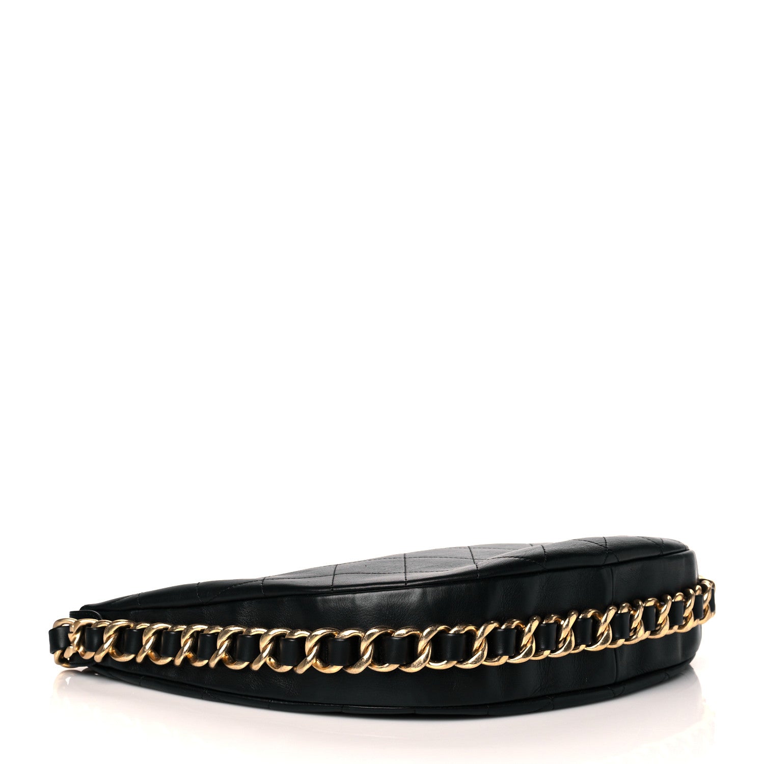 Chanel Lambskin Quilted Chain Around Hobo Black 3 of 9