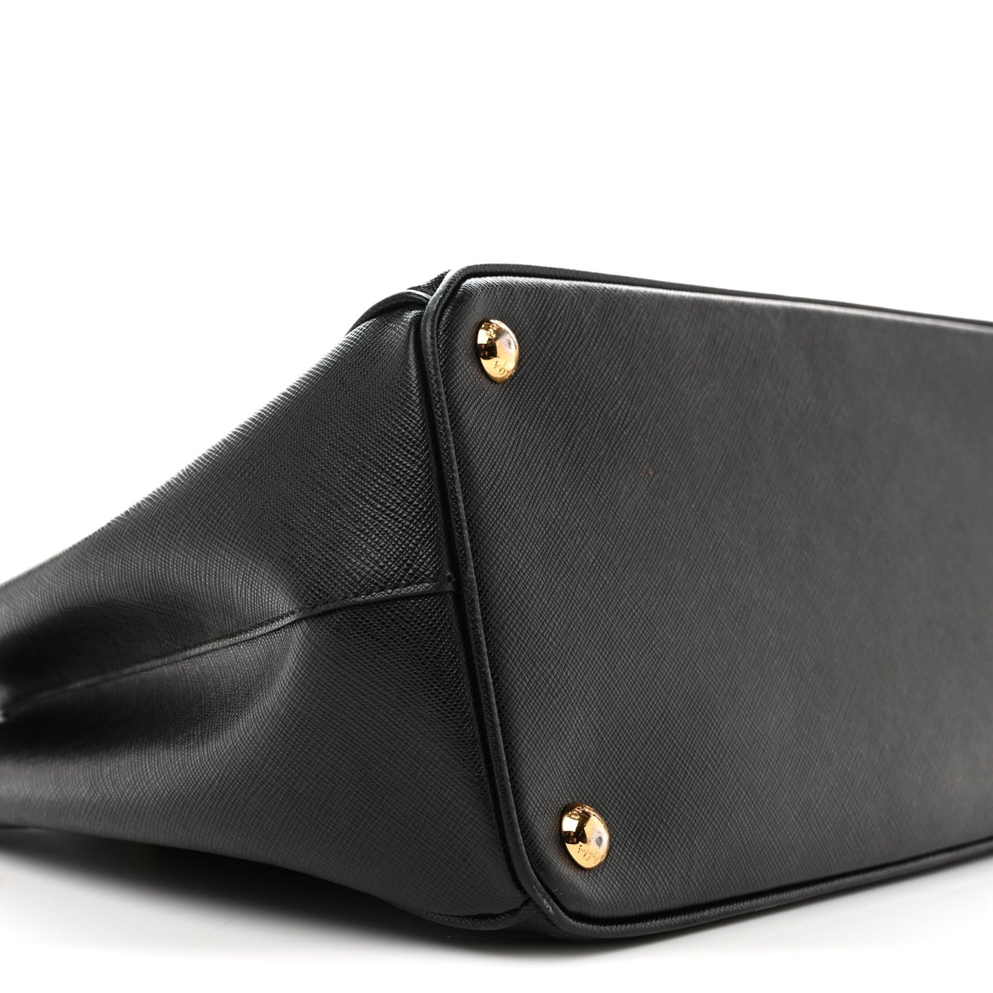 Saffiano Lux Medium Galleria Double Zip Tote Black