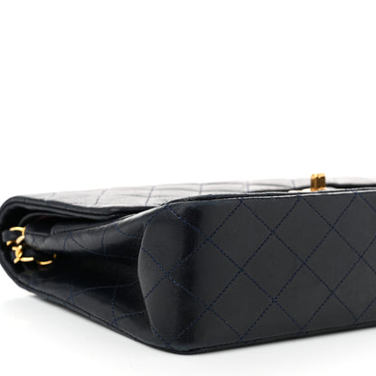 Chanel Lambskin Quilted Medium Double Flap Navy 8 of 11