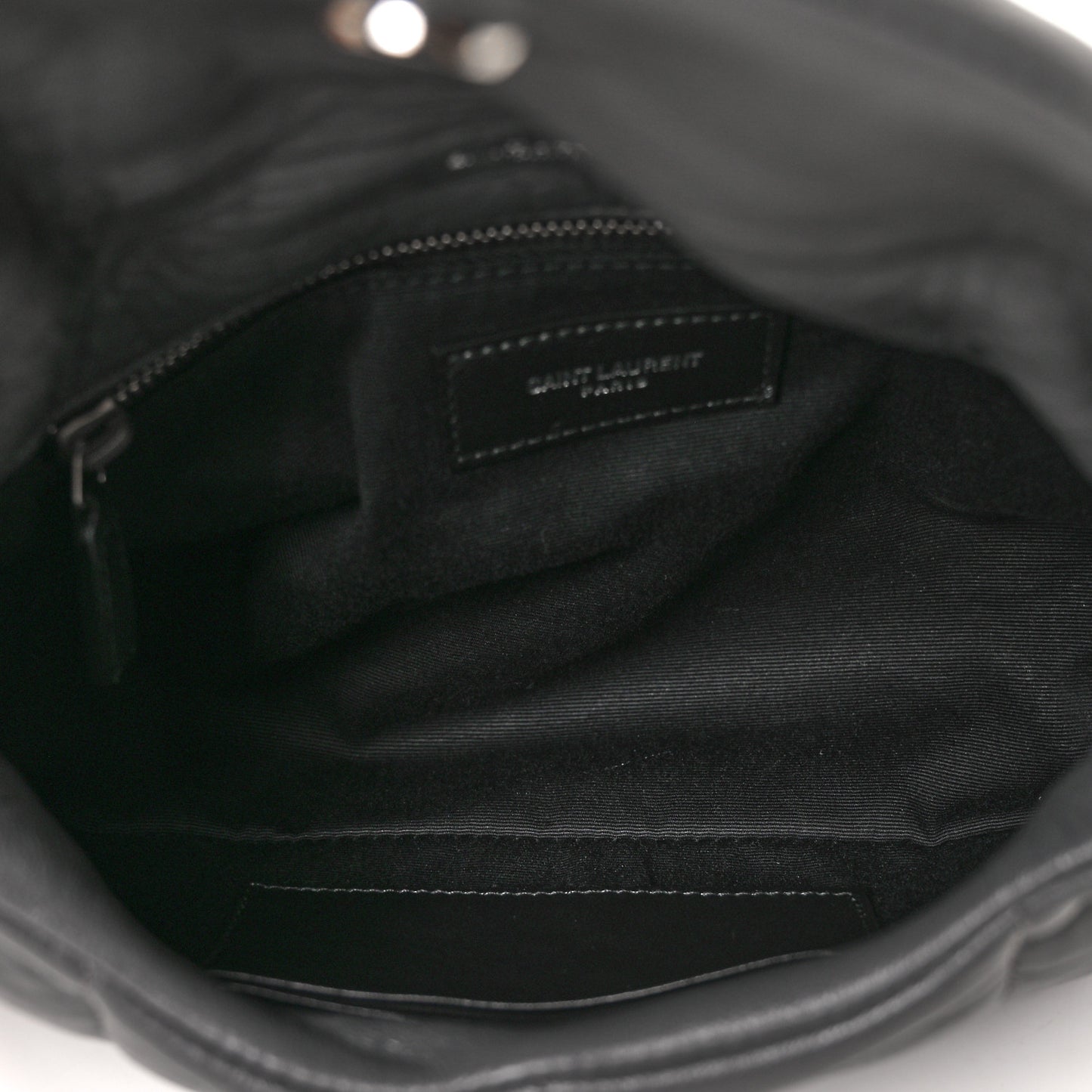 Lambskin Quilted Toy Loulou Puffer Monogram Chain Satchel Storm