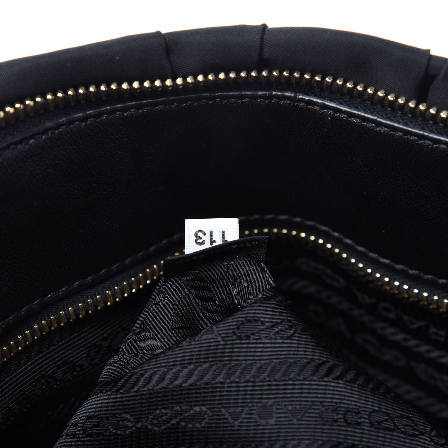 Prada Tessuto Nylon Nappa Gaufre Shopping Satchel Black 9 of 11