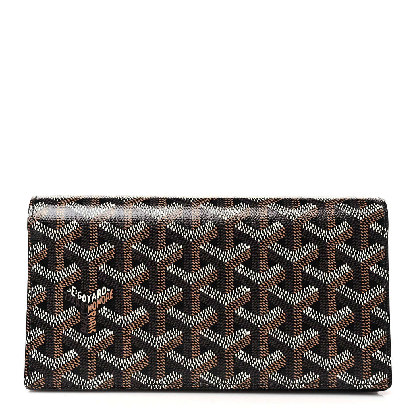 Goyardine Long Bi-Fold Wallet Black