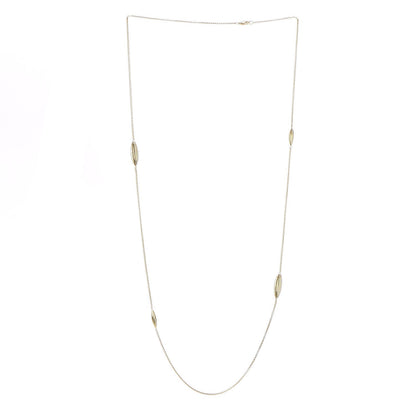 David Yurman 18K Yellow Gold Diamond Chain Station Necklace 4 of 5