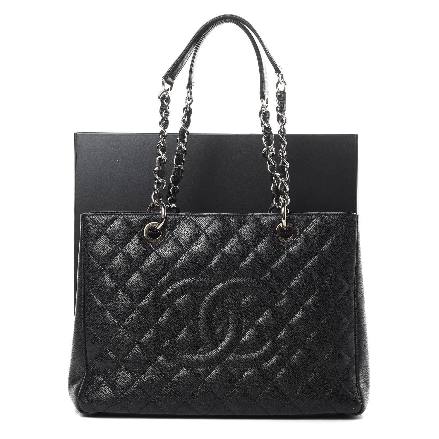 Chanel Caviar Quilted Grand Shopping Tote GST Black 14 of 14