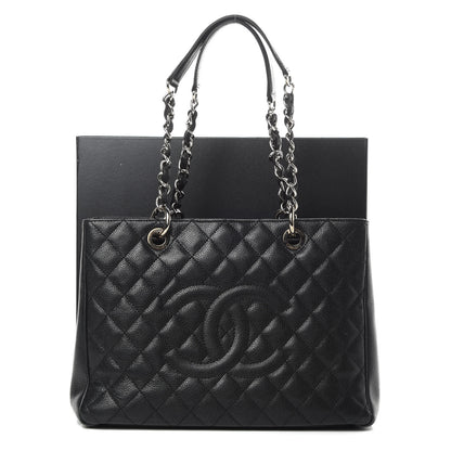 Chanel Caviar Quilted Grand Shopping Tote GST Black 14 of 14