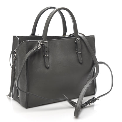 Balenciaga Calfskin Papier Mini A4 Zip Around Tote Gris Metal 3 of 10