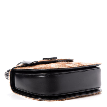 Gucci Calf Hair Calfskin Top Handle Bag Natural Black 4 of 12