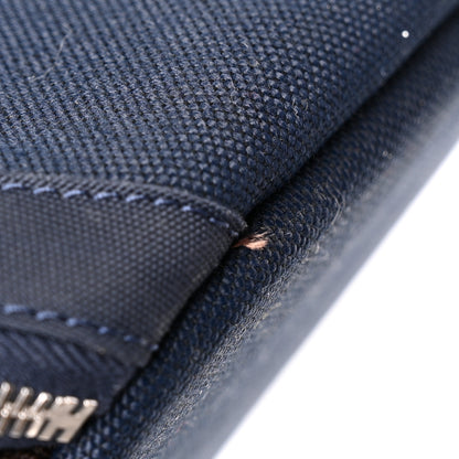 Hermes Fabric Carrying Dog Bag Navy 10 of 10