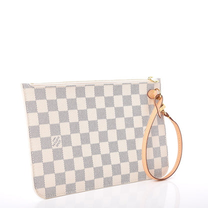 Louis Vuitton Damier Azur Neverfull MM GM Pochette 3 of 8