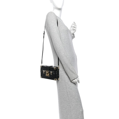 Louis Vuitton Monogram Lizard Petite Malle Black 2 of 9