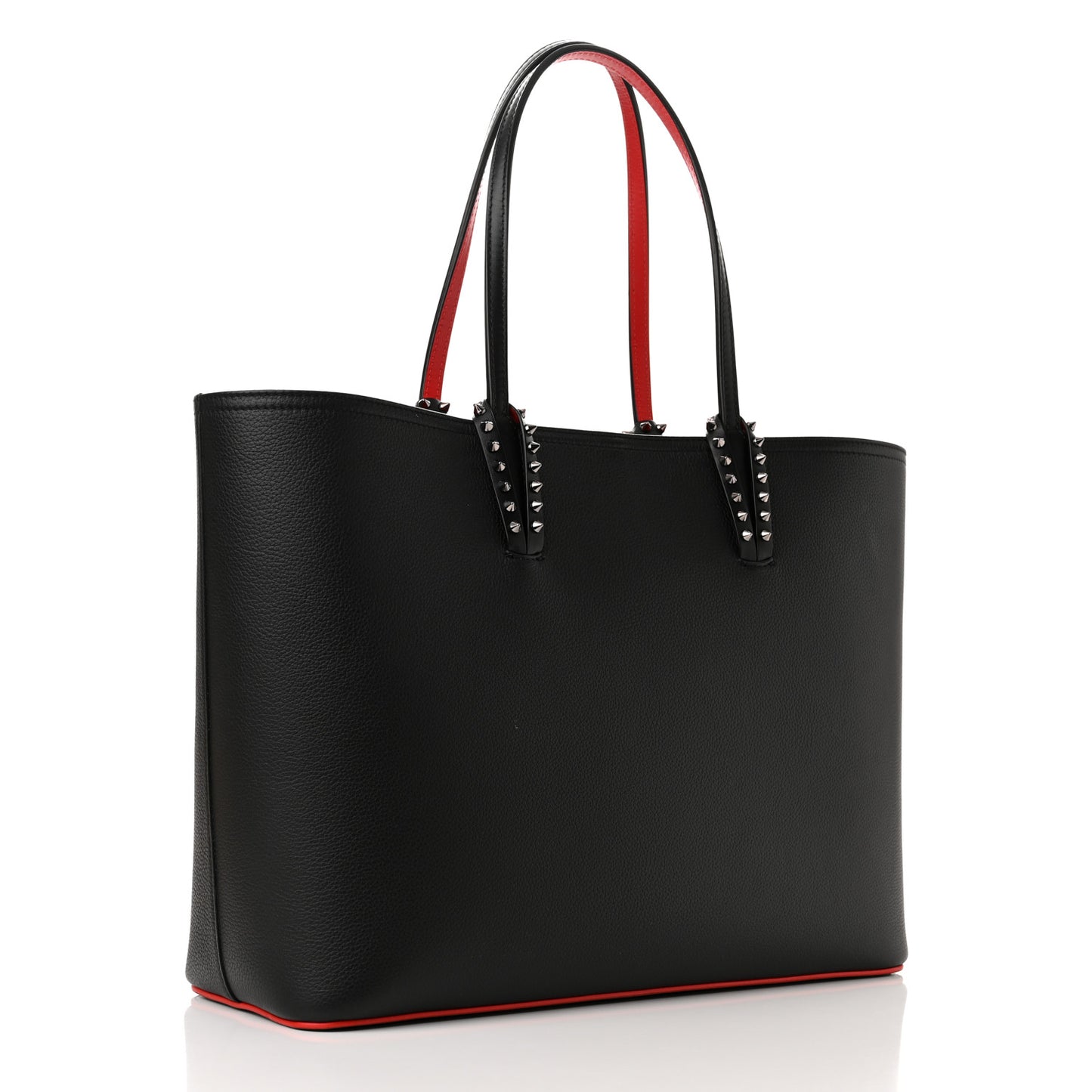 Calfskin Spikes East West Cabata Tote Black