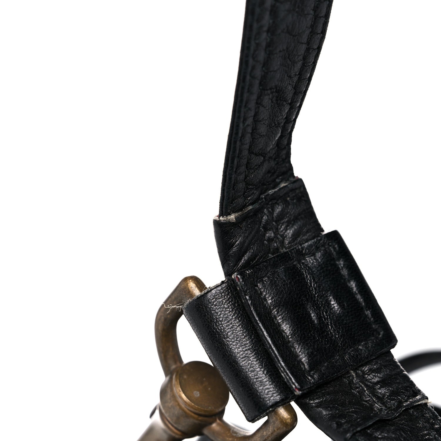 Christian Dior Lambskin Cannage Drawstring Bag Black 28 of 33