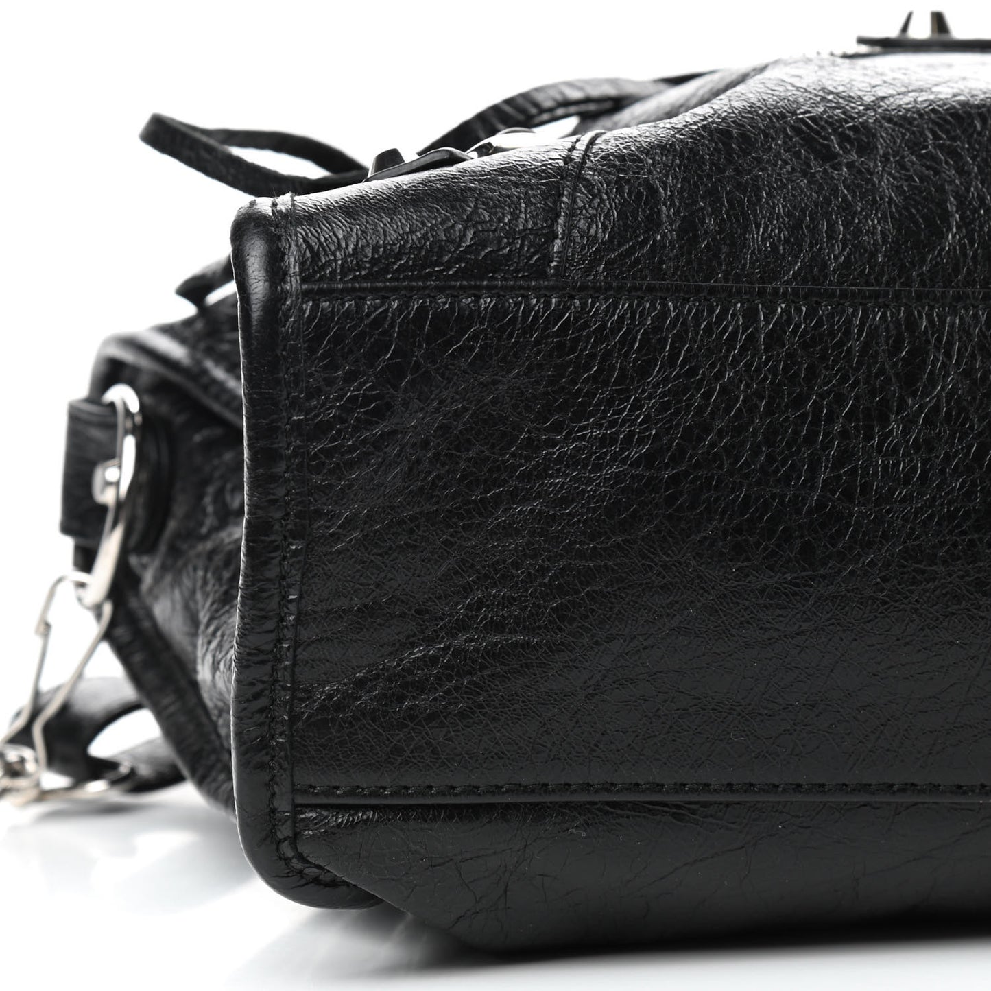 Agneau Classic Silver Hardware S City Black