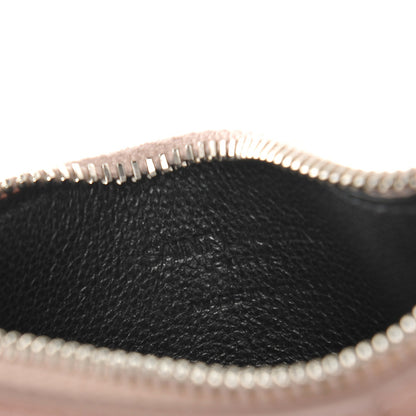 Saint Laurent Grained Calfskin 5 Fragments Zip Pouch Card Holder Rose Antic 6 of 7