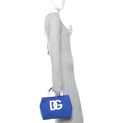 Dolce & Gabbana Canvas Mini DG Logo Shopper Tote Bluette 2 of 9