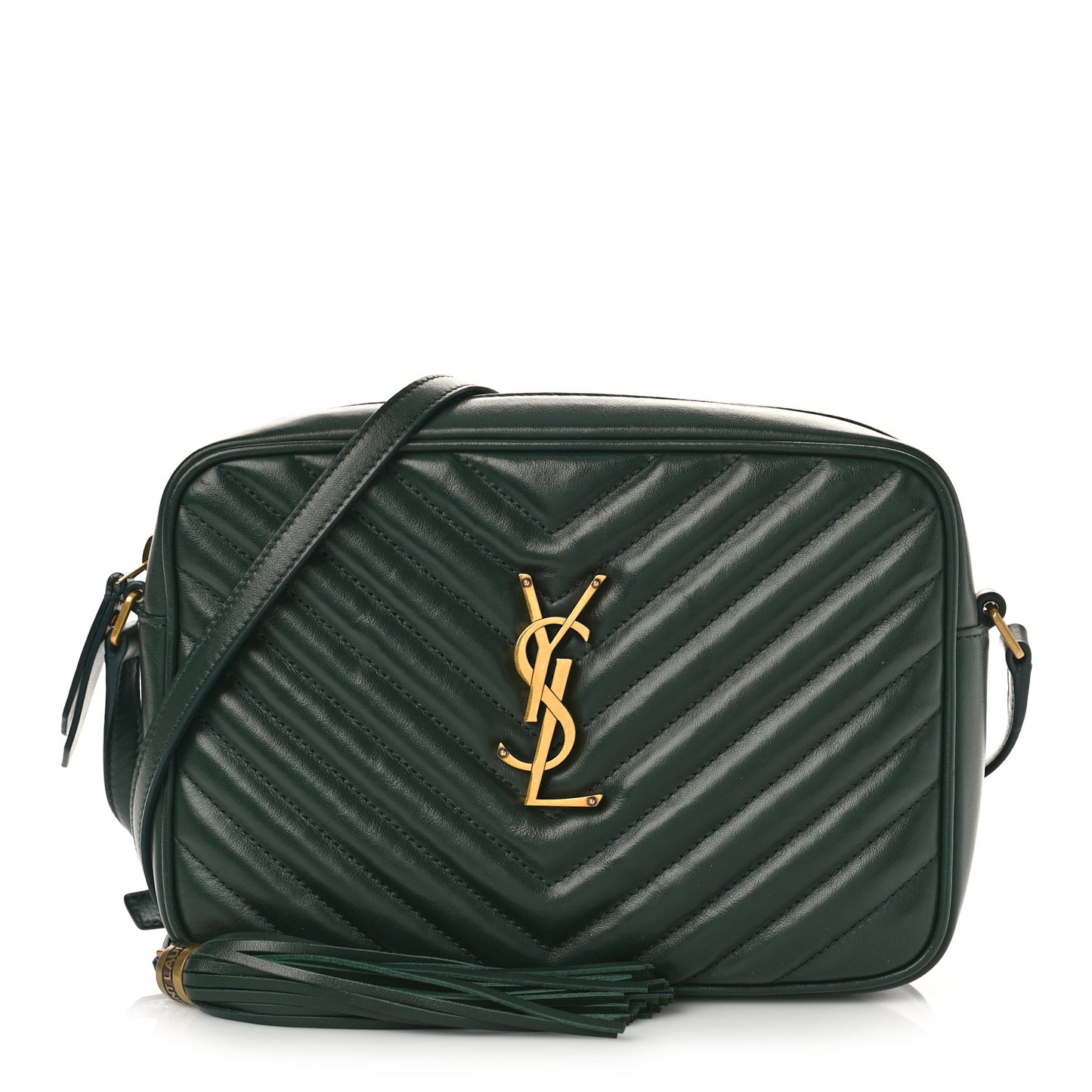 Calfskin Matelasse Monogram Lou Camera Bag New Vert Fonce